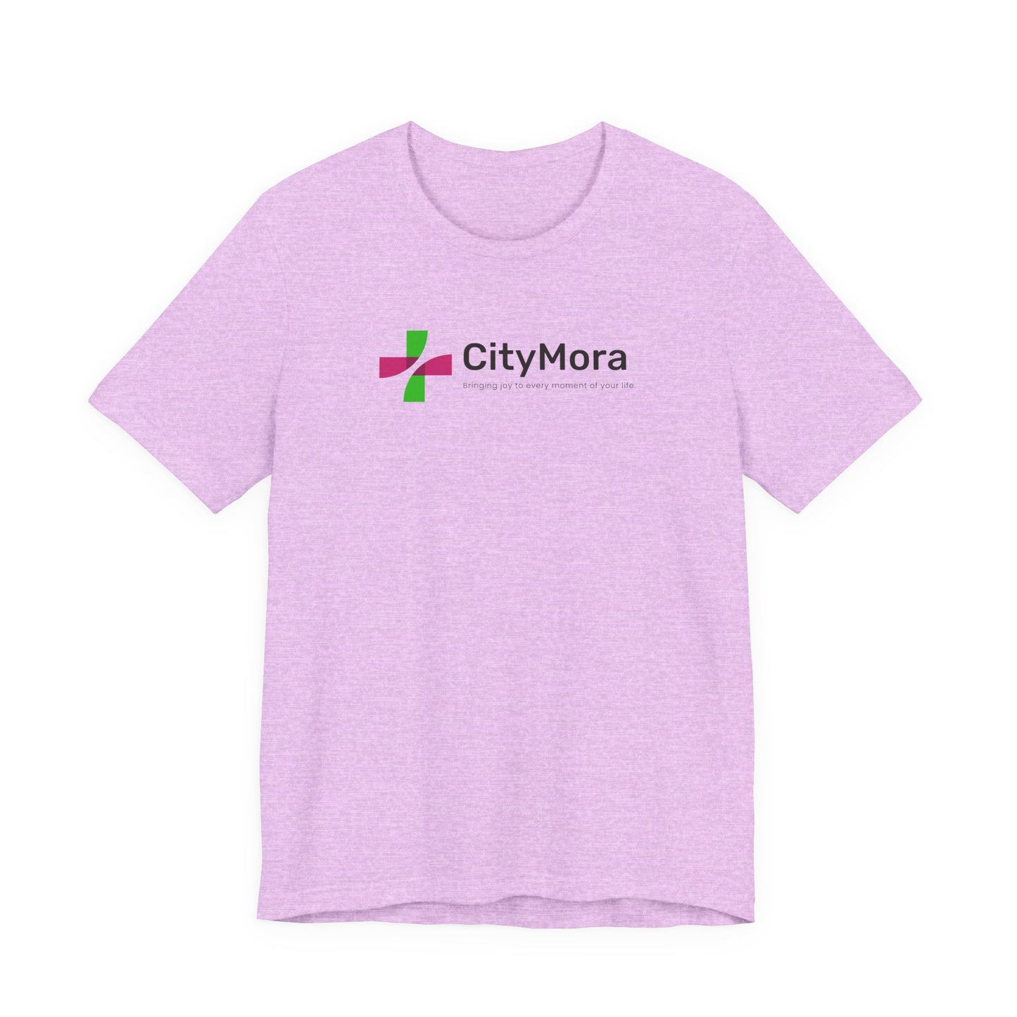 Casual Unisex Tee - 'CityMora' Motivational Short Sleeve Shirt