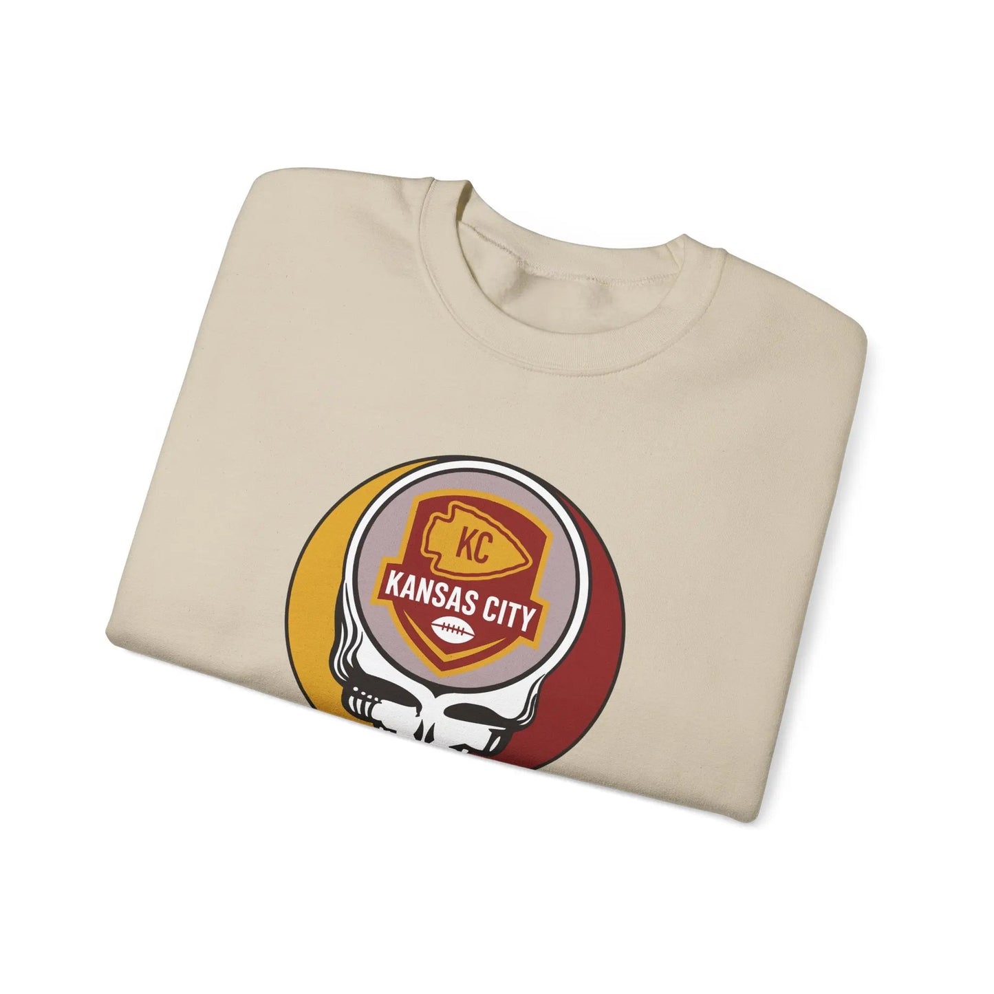 Kansas City Chiefs Grateful Dead Stealie Crewneck Sweatshirt Unisex NFL