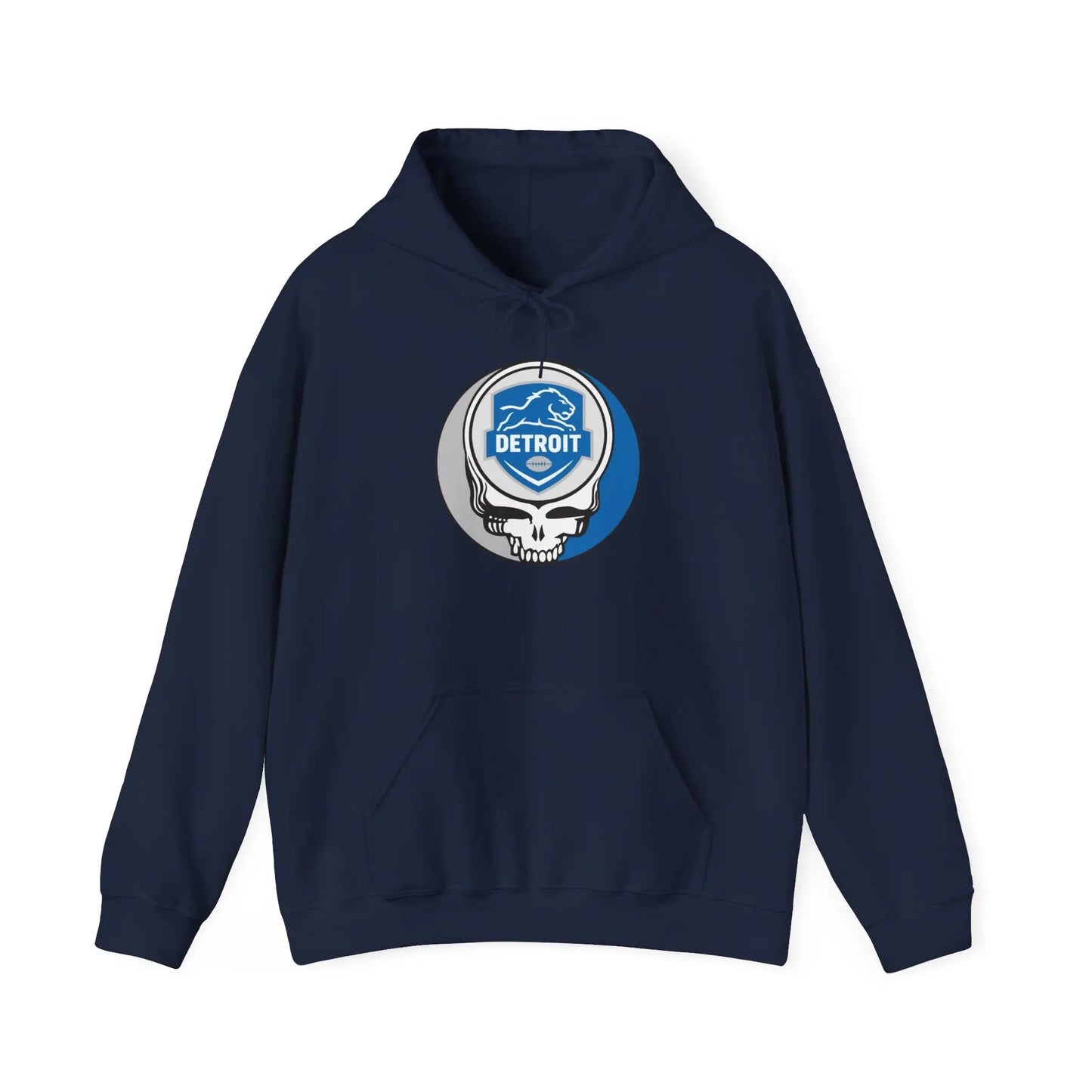Detroit Lions Stealie Grateful Dead Hooded Sweatshirt NFL The Gridiron Collection