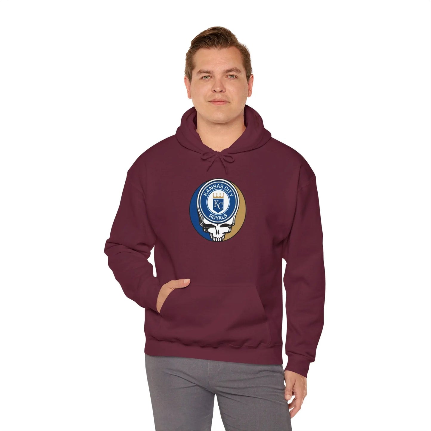Kansas City Baseball Edition Heavy Blend Hoodie Unisex The Ballpark Collection Grateful Dead