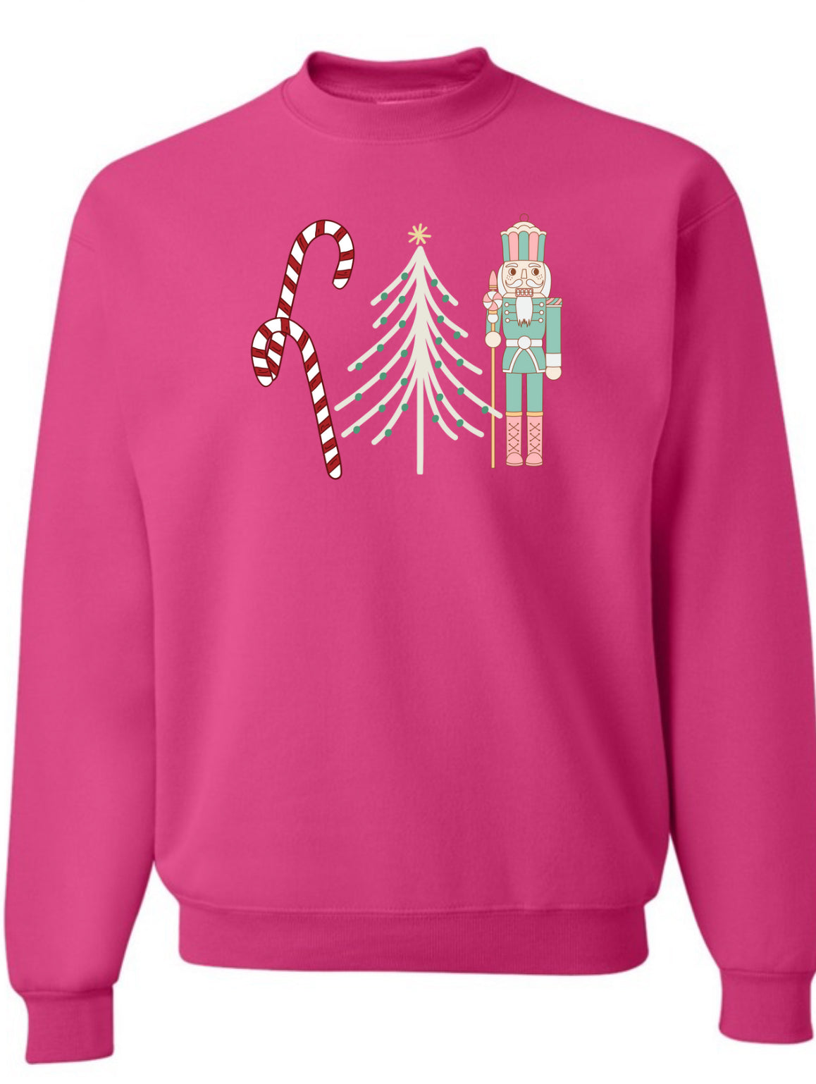 Holiday Graphic Crewneck Soft Winter Sweatshirt Jerzees
