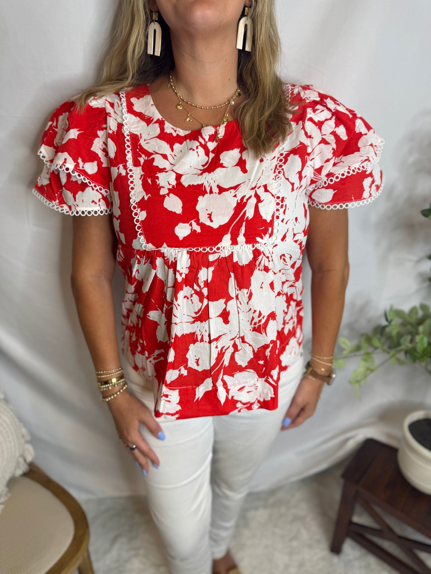 Floral Flirty Top The Flirty Floral Top