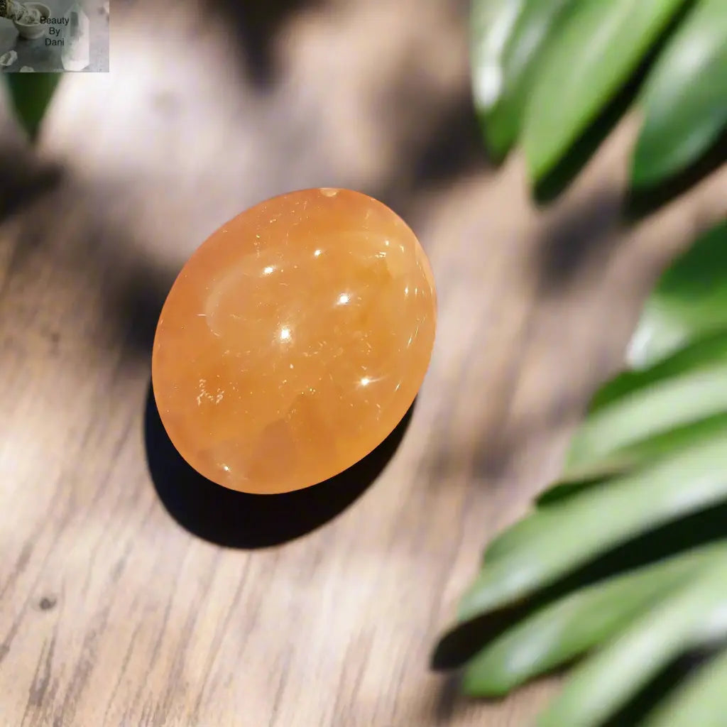 Medium Selenite Palm Stone Natural Energy Cleansing