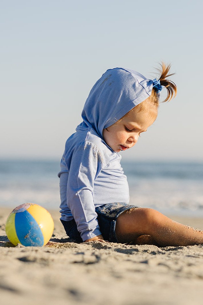 Bamboo Hoodie in Hydrangea Blue