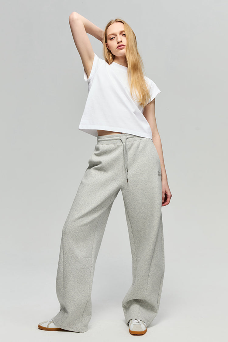 Cloud Flow Cotton Sweatpants Relaxed Wide Leg HJ701