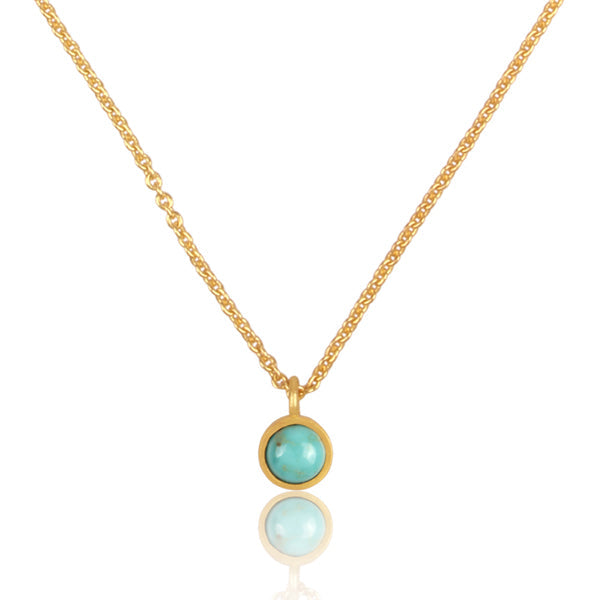 Turquoise Dainty Pendant Necklace