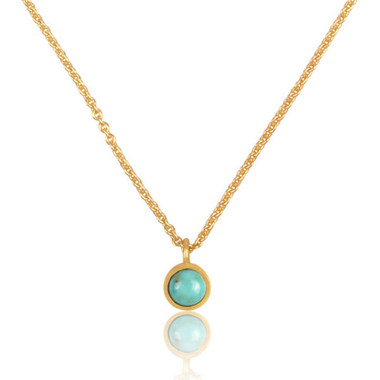 Turquoise Dainty Pendant Necklace