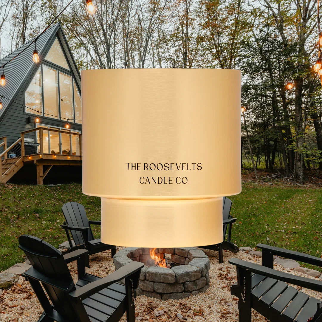 Highlands NC Vanilla Cedar Pine Candle The Roosevelts Candle Co.