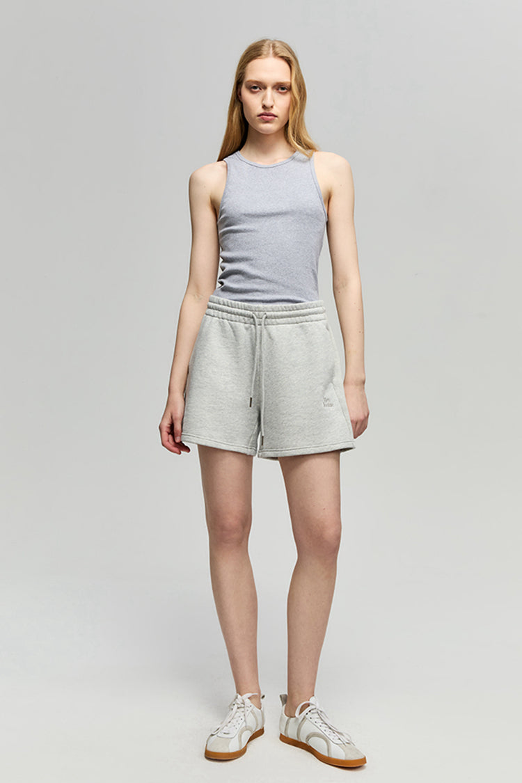 Breeze Cotton Shorts Covered Elastic Waist Drawstring HJ702