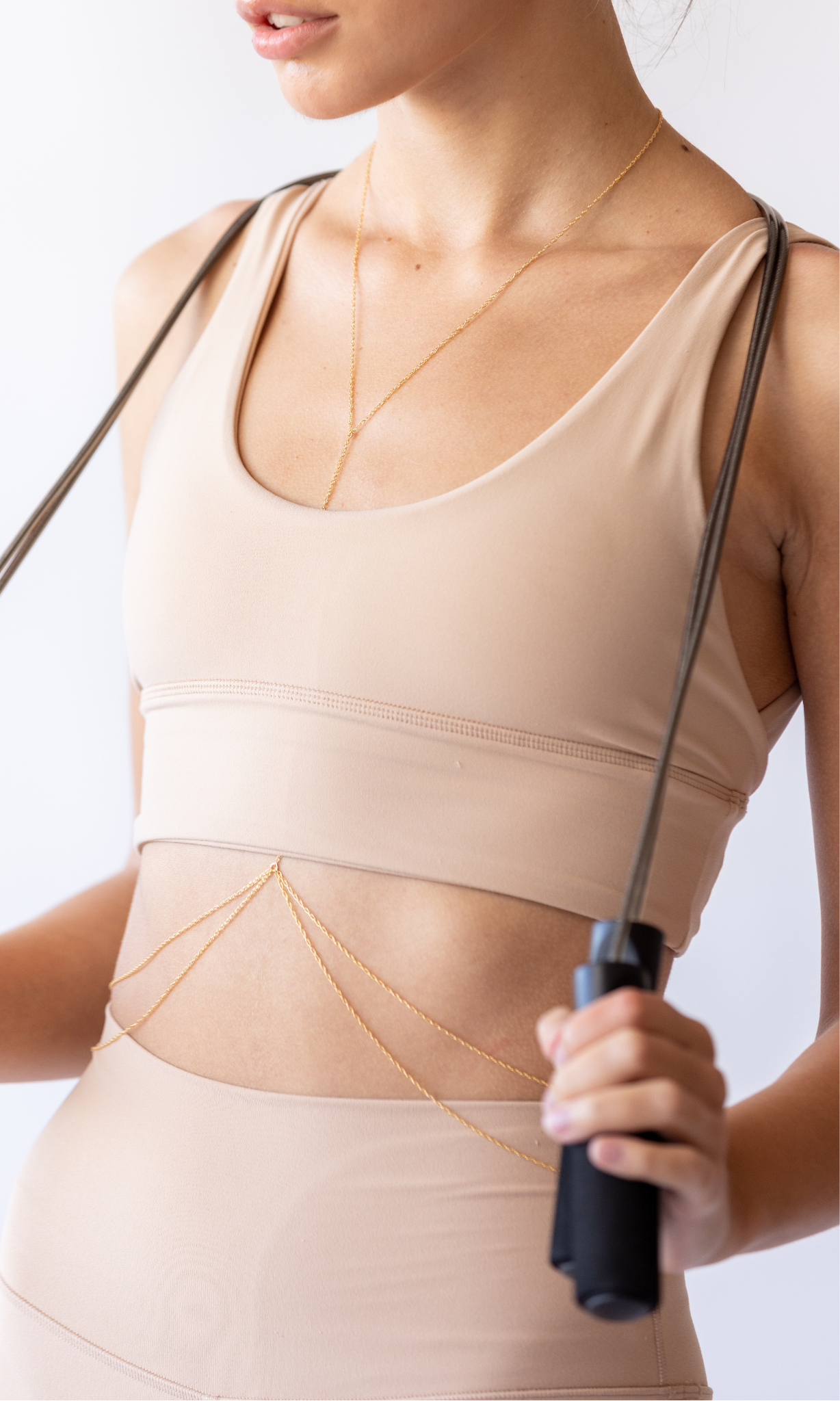 Gold Filled or Sterling Silver Rope Chain Body Chain Necklace Zeppelin