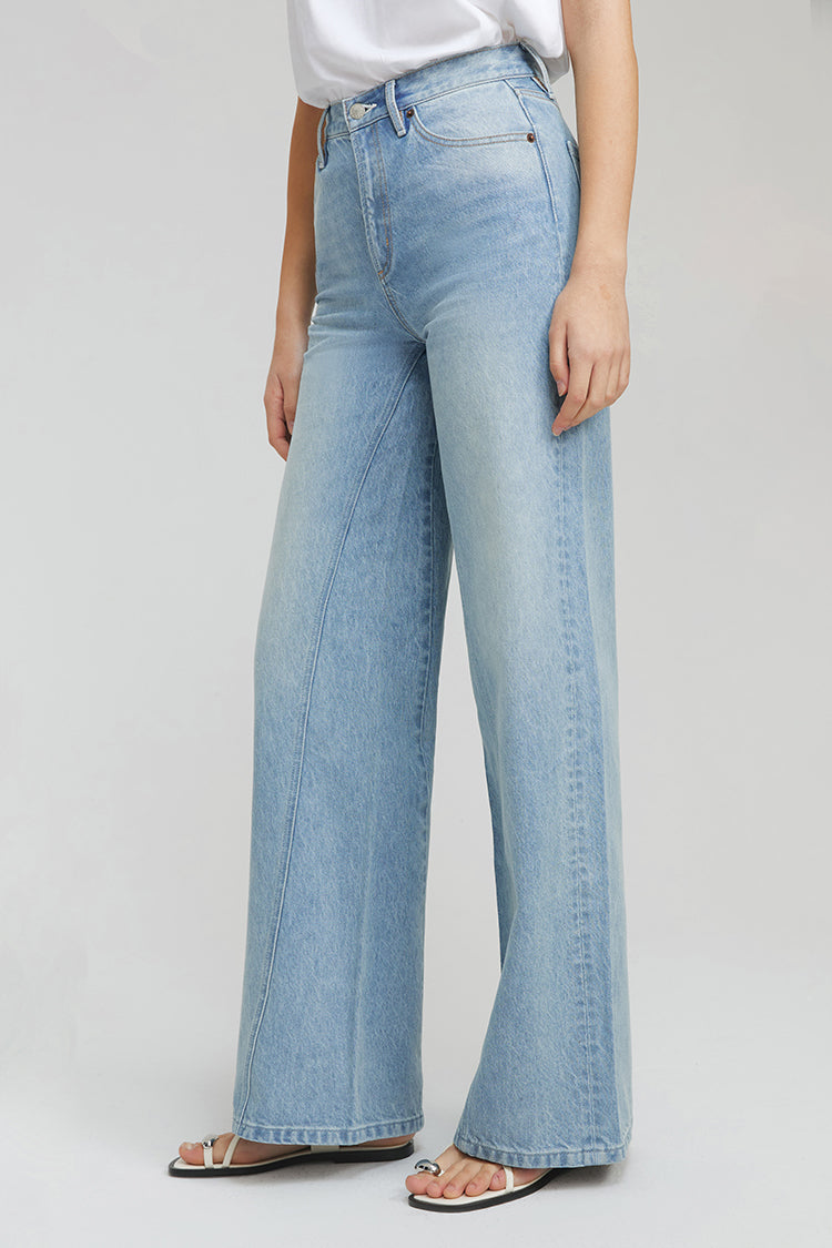 High Rise Baggy Jeans Wide Leg Full Length Angeles