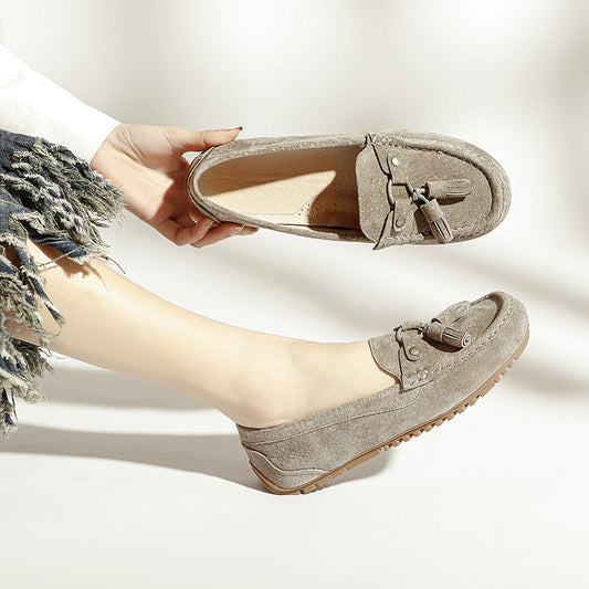 Soft-Bottom Non-Slip Loafer Flats Women’s Slip-On Comfort Shoes