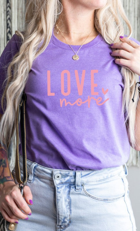 Love More Heart PLUS SIZE Graphic Tee