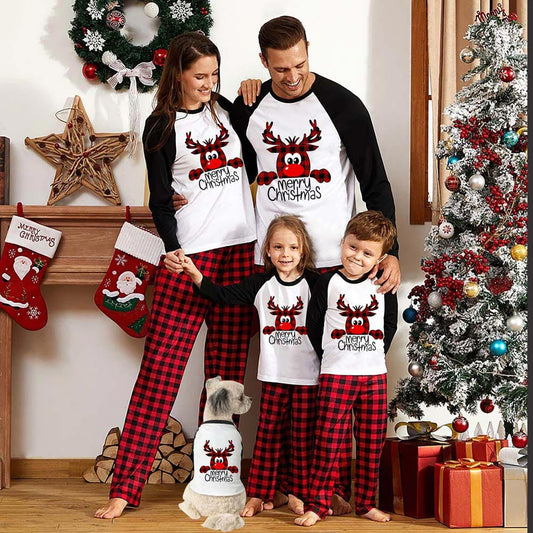 Family Christmas Pajamas Matching Sets Cotton Sleepwear Parent-Child Pjs Outfit