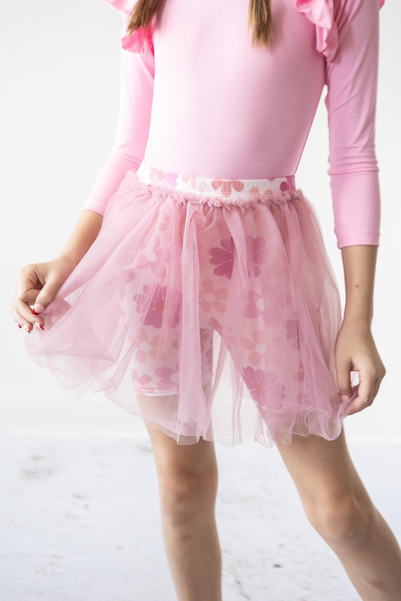 Free Falling High Waisted Tutu Shorts