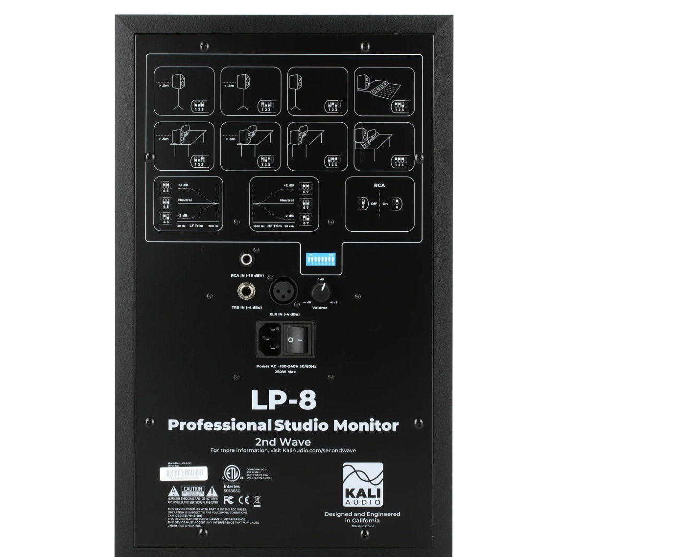 8-inch Powered Studio Monitor LP-8 V2 Kali Audio Black