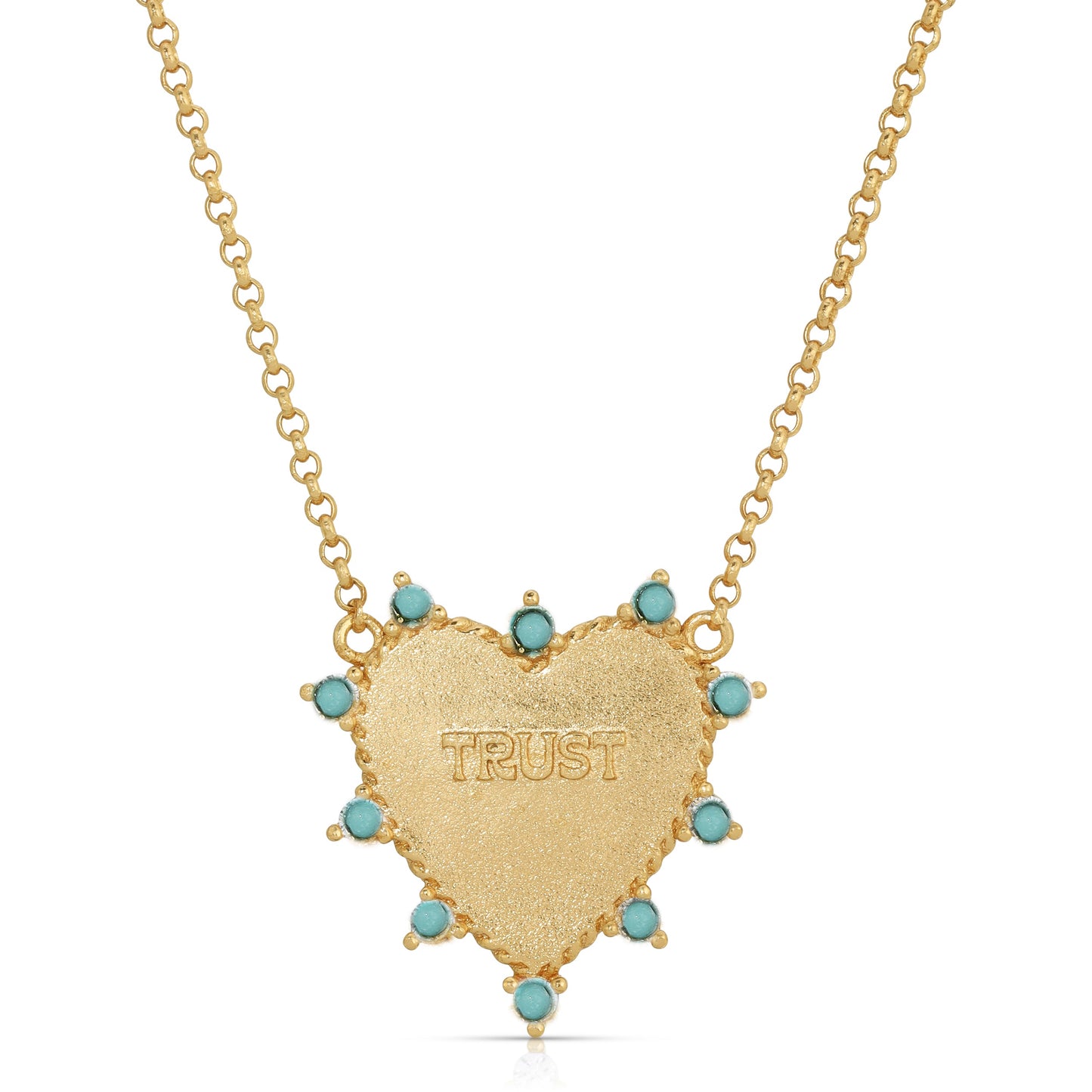 Heart of Trust Necklace - Turquoise