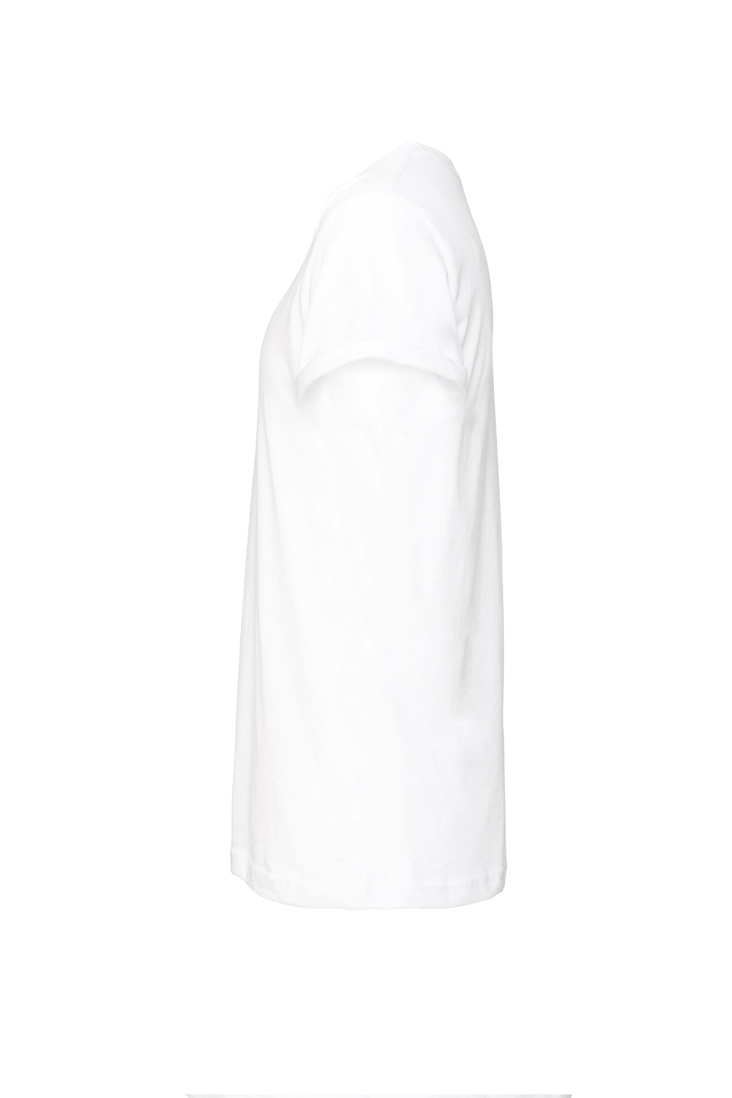 White Long Tee Regular Fit Cotton Confident