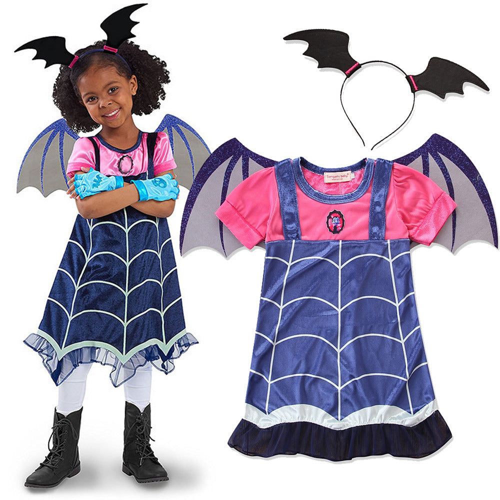 Halloween short sleeve princess dress for infants and young children