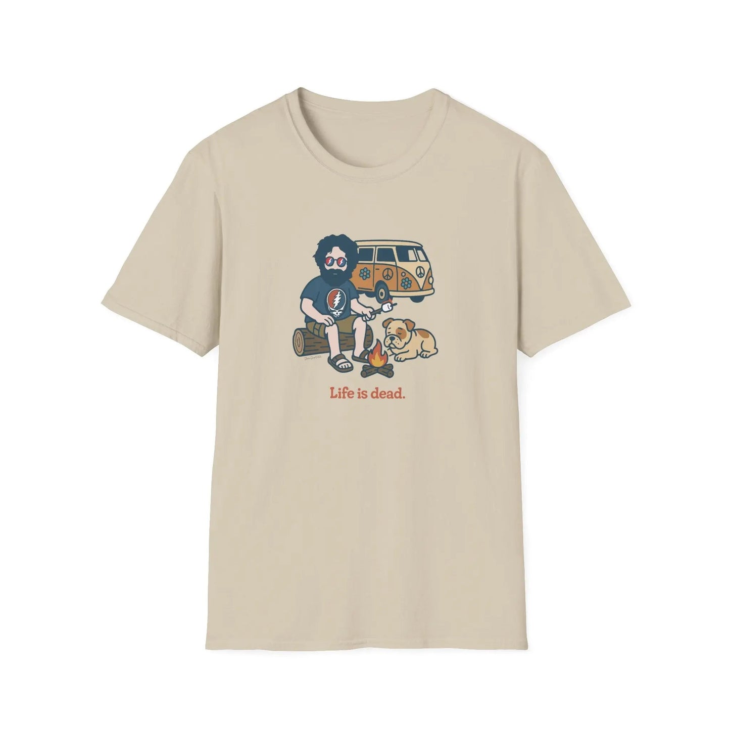 Grateful Dead Life is Dead Soft-Style T-Shirt Campin' Jerry