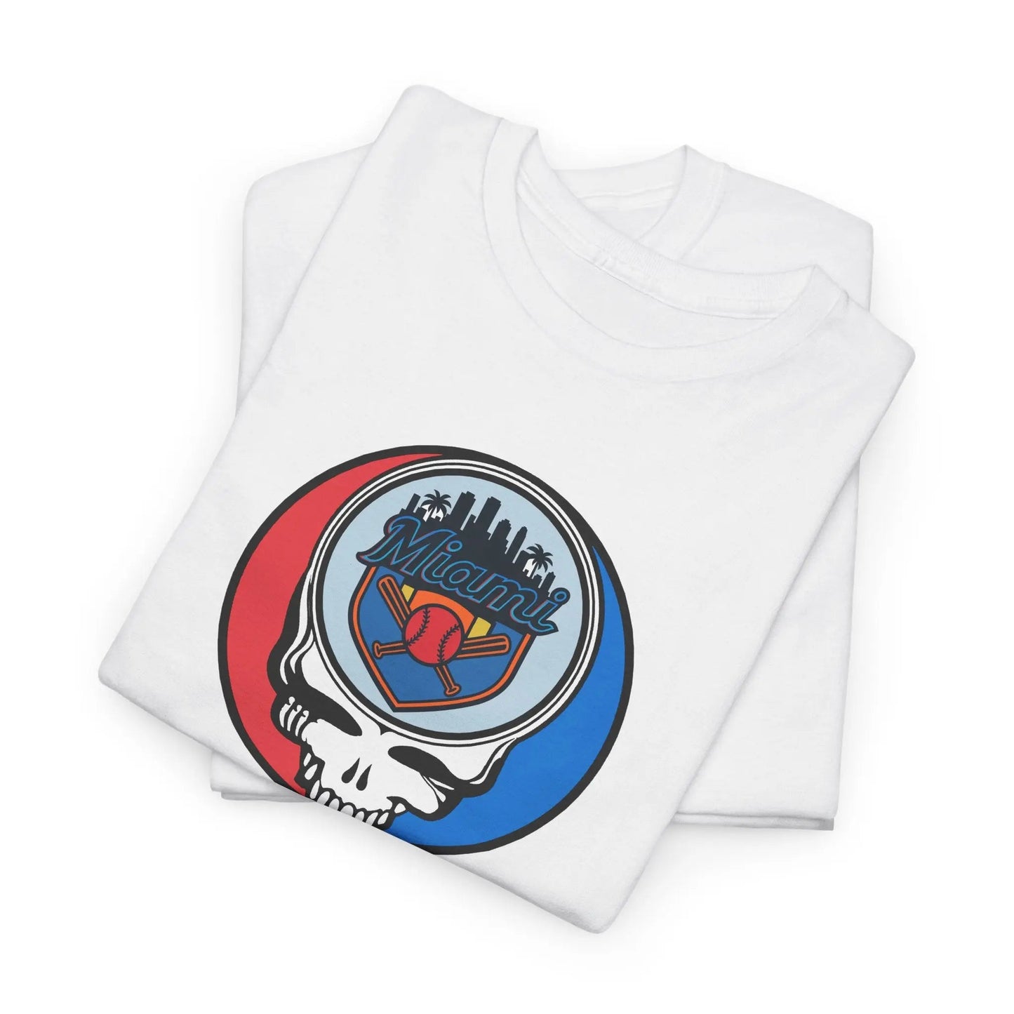Miami Marlins Steal Your Face Classic Stealie T Shirt MLB