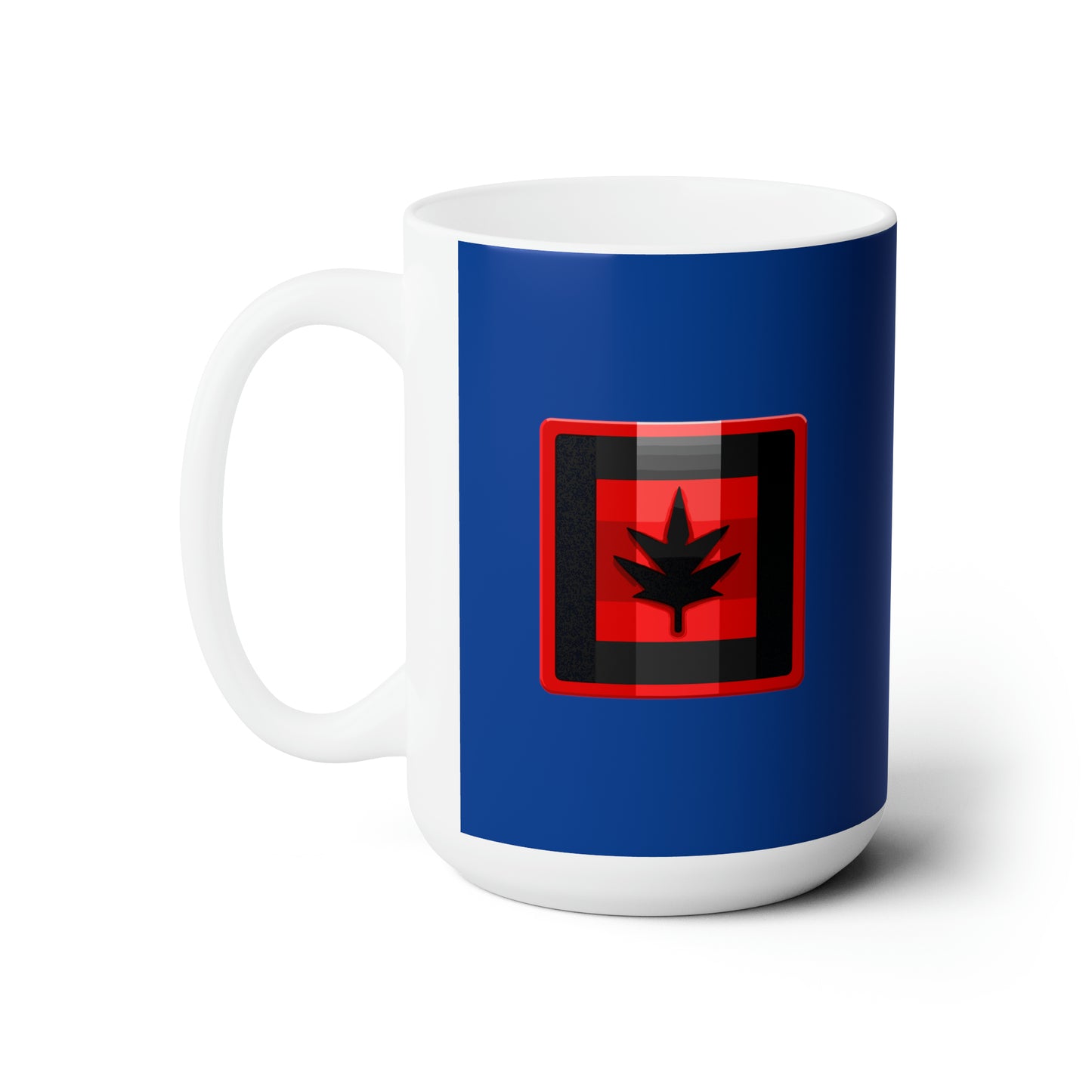 Canada maple leaf dark blue Christmas Ceramic Mug 15oz