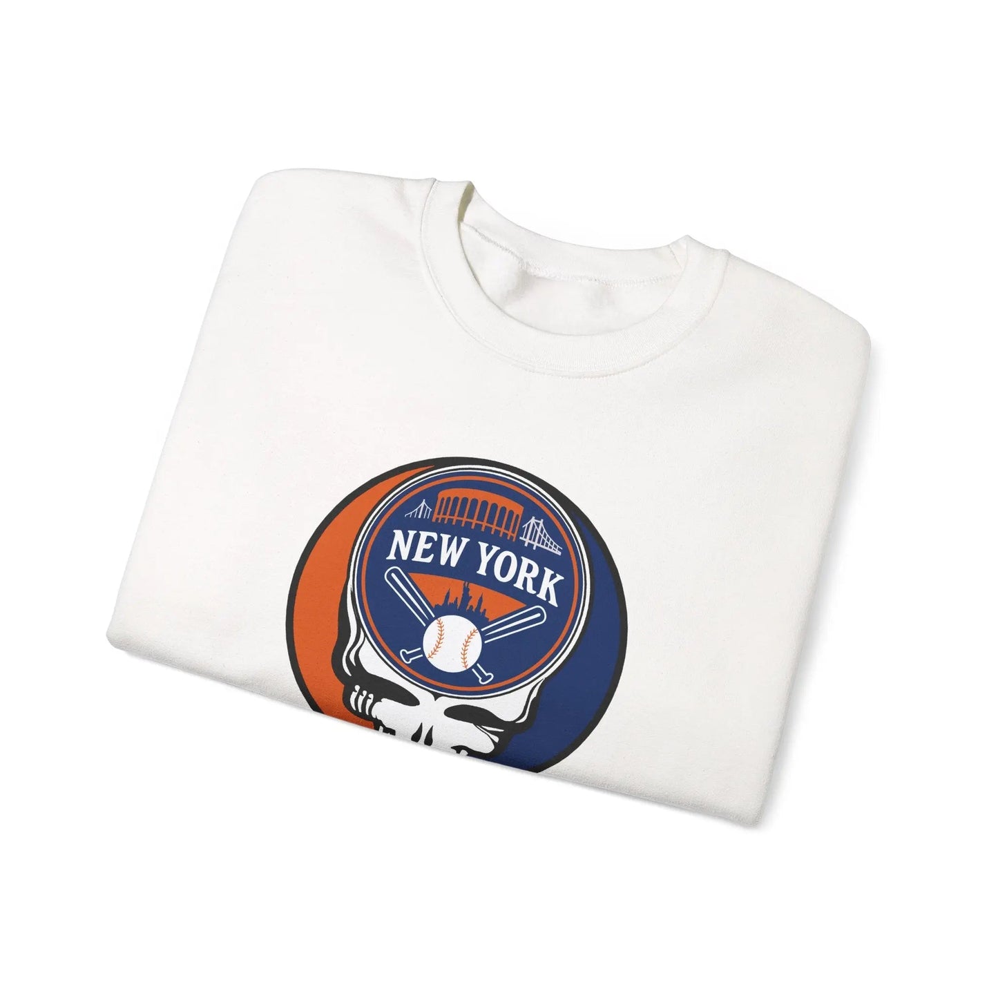 Grateful Dead Stealie Crewneck Sweatshirt Unisex Heavy Blend MLB The Ballpark Collection
