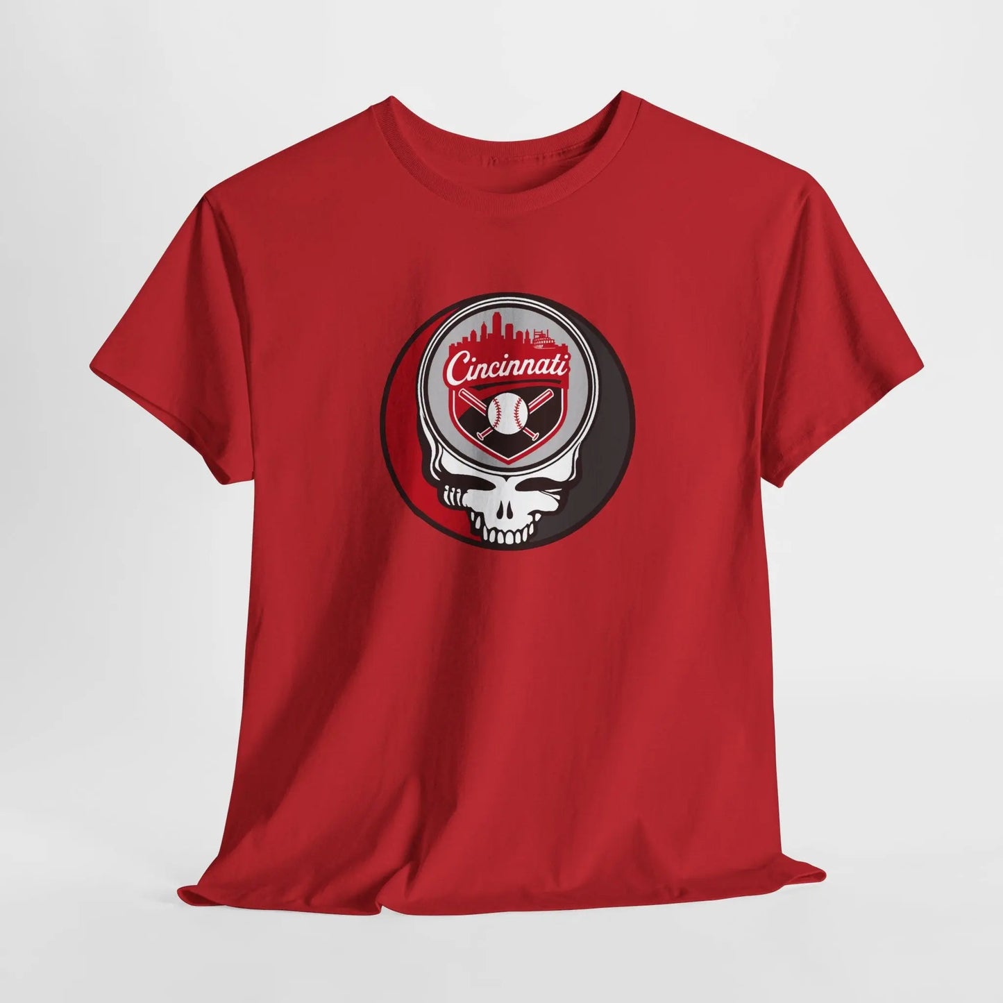 Grateful Dead Steal Your Face Cincinnati Baseball Edition T-Shirt MLB