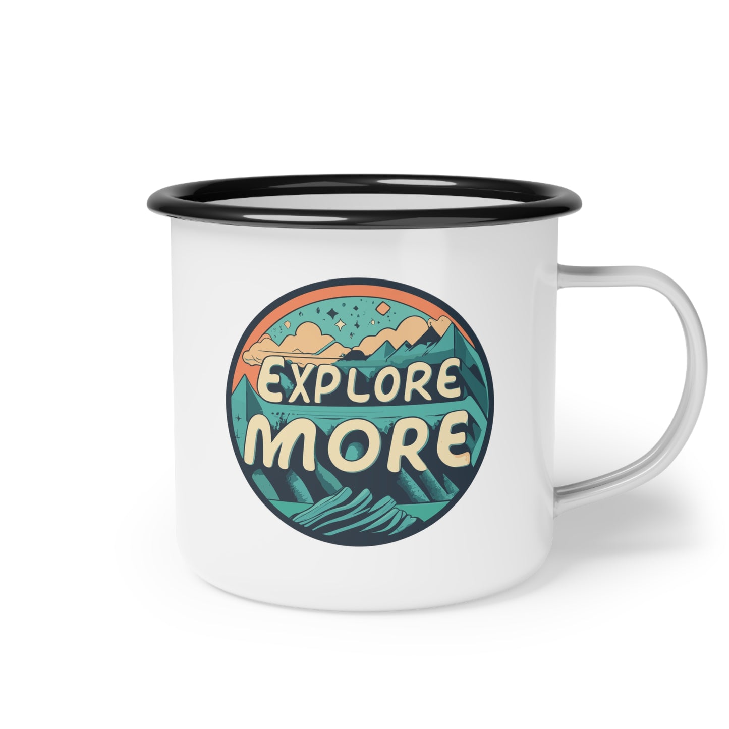 Enamel Camp Cup - Unique Explore More Travel Mug