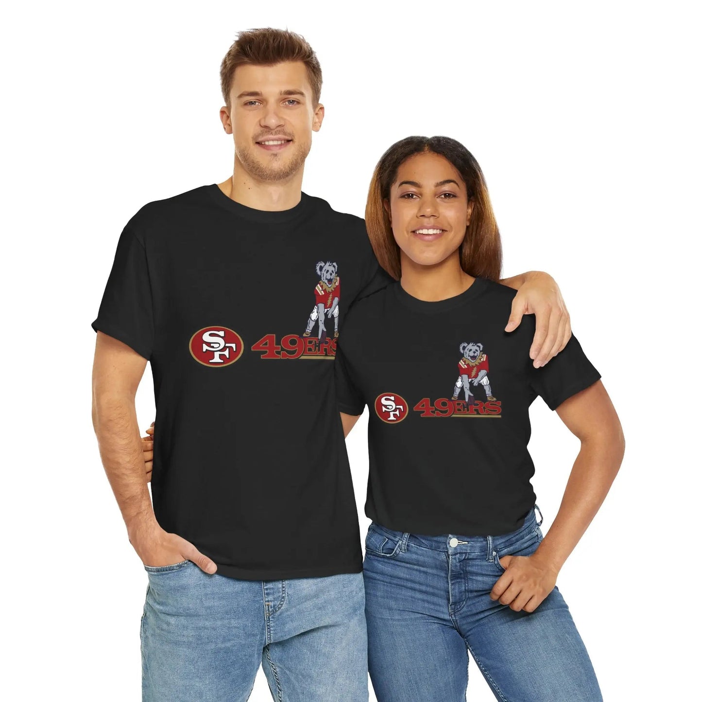 San Francisco 49ers Dancing Bear Grateful Dead T-Shirt The Gridiron Collection