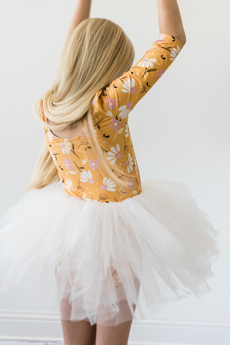 Dandelions in Fall Tutu Leotard 3/4 Sleeve Mila & Rose