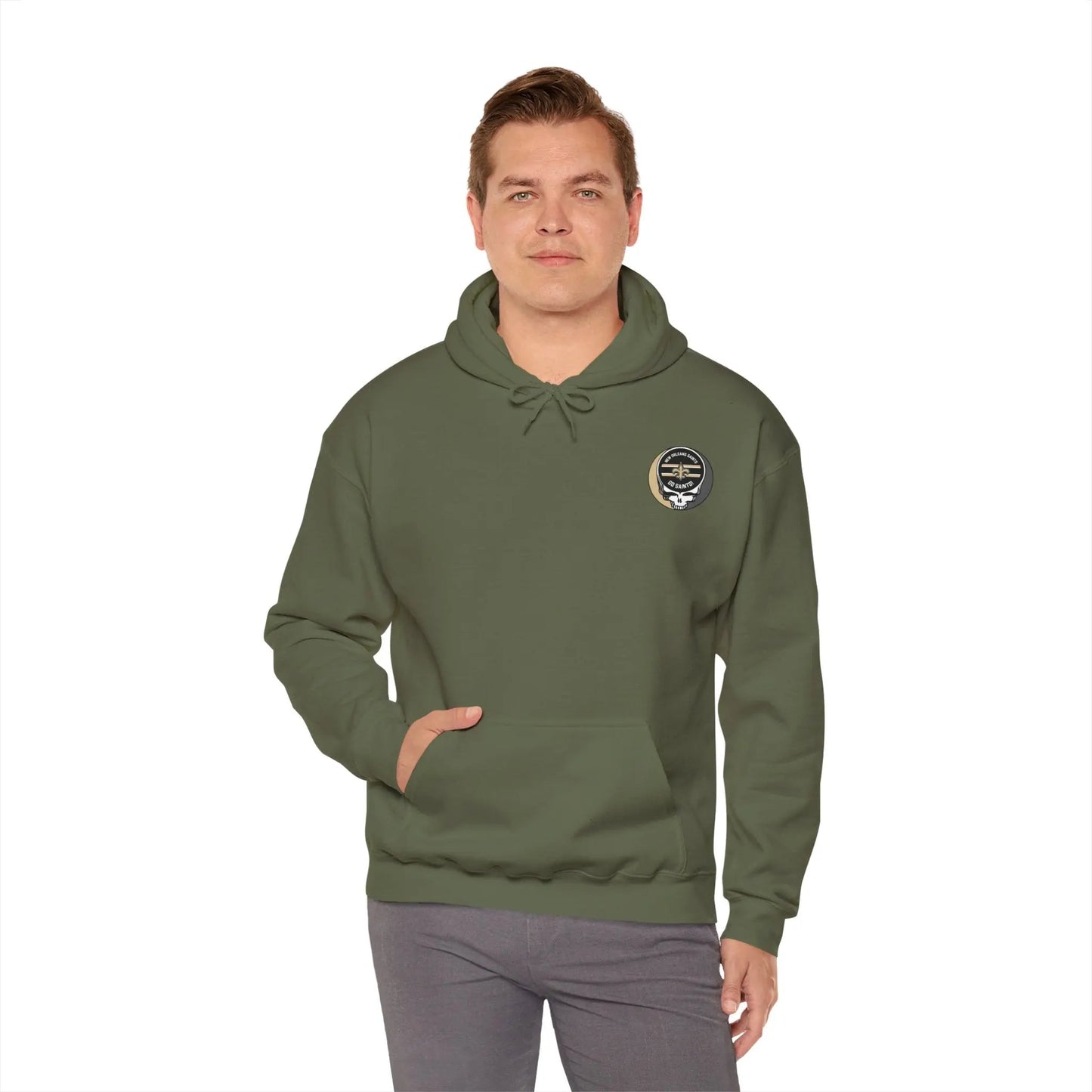 New Orleans Saints Dancing Bear Unisex Hoodie Two-Sided The Gridiron Collection