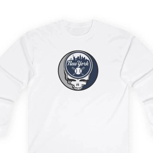 New York Baseball Edition Classic Stealie Long Sleeve Tee Ultra-Cotton MLB