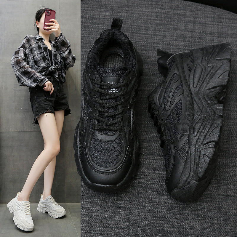 Thick-Bottom Breathable White Shoes Thick Sole Women Stepique