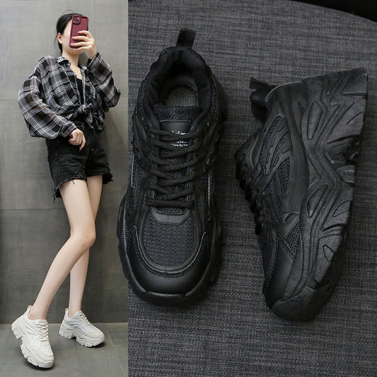 Thick-Bottom Breathable White Shoes Thick Sole Women Stepique