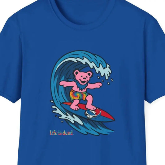 Surfin' Bear Grateful Dead Life is Dead TShirt