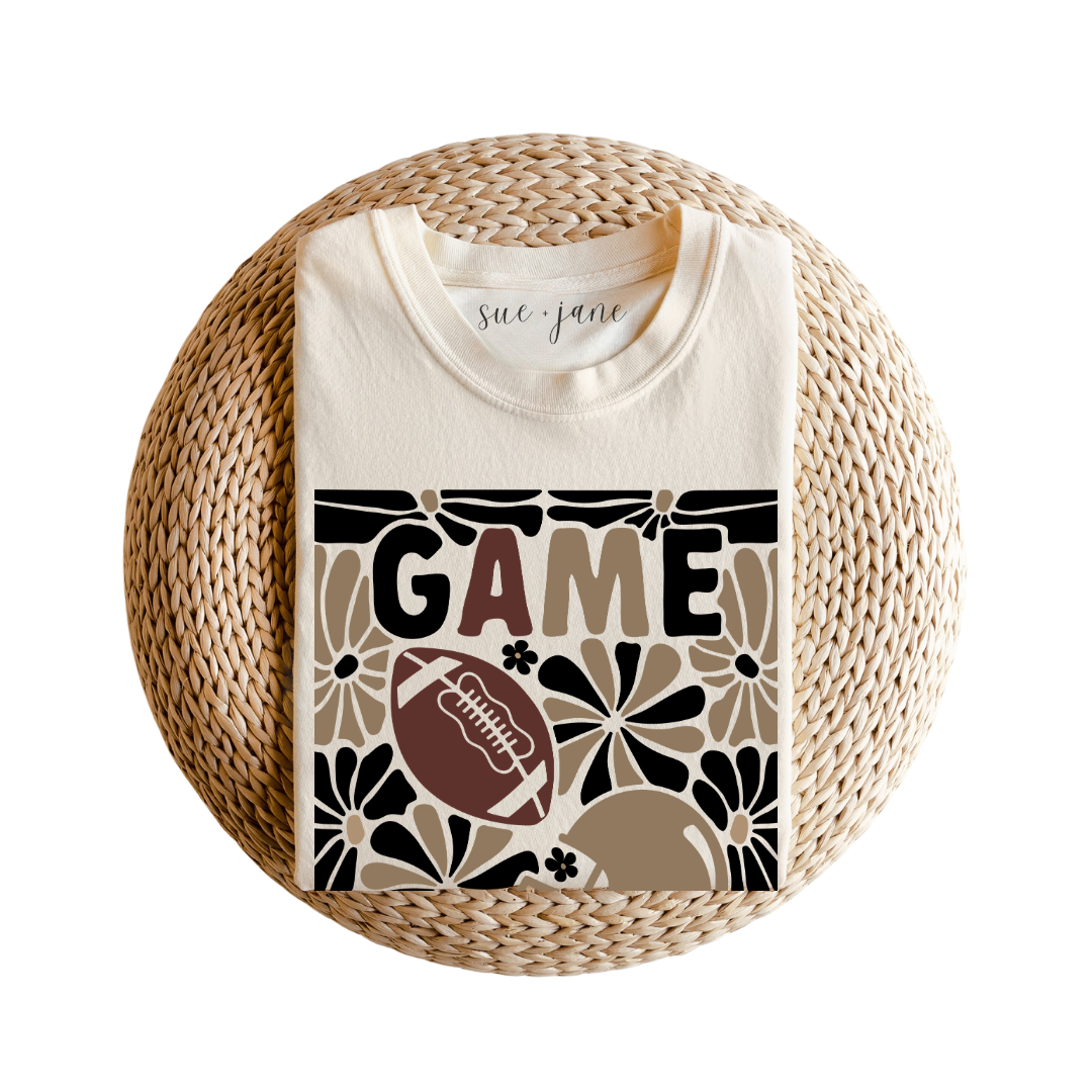 Organic Cotton Relaxed Fit Tee Game Day Sue and Jane