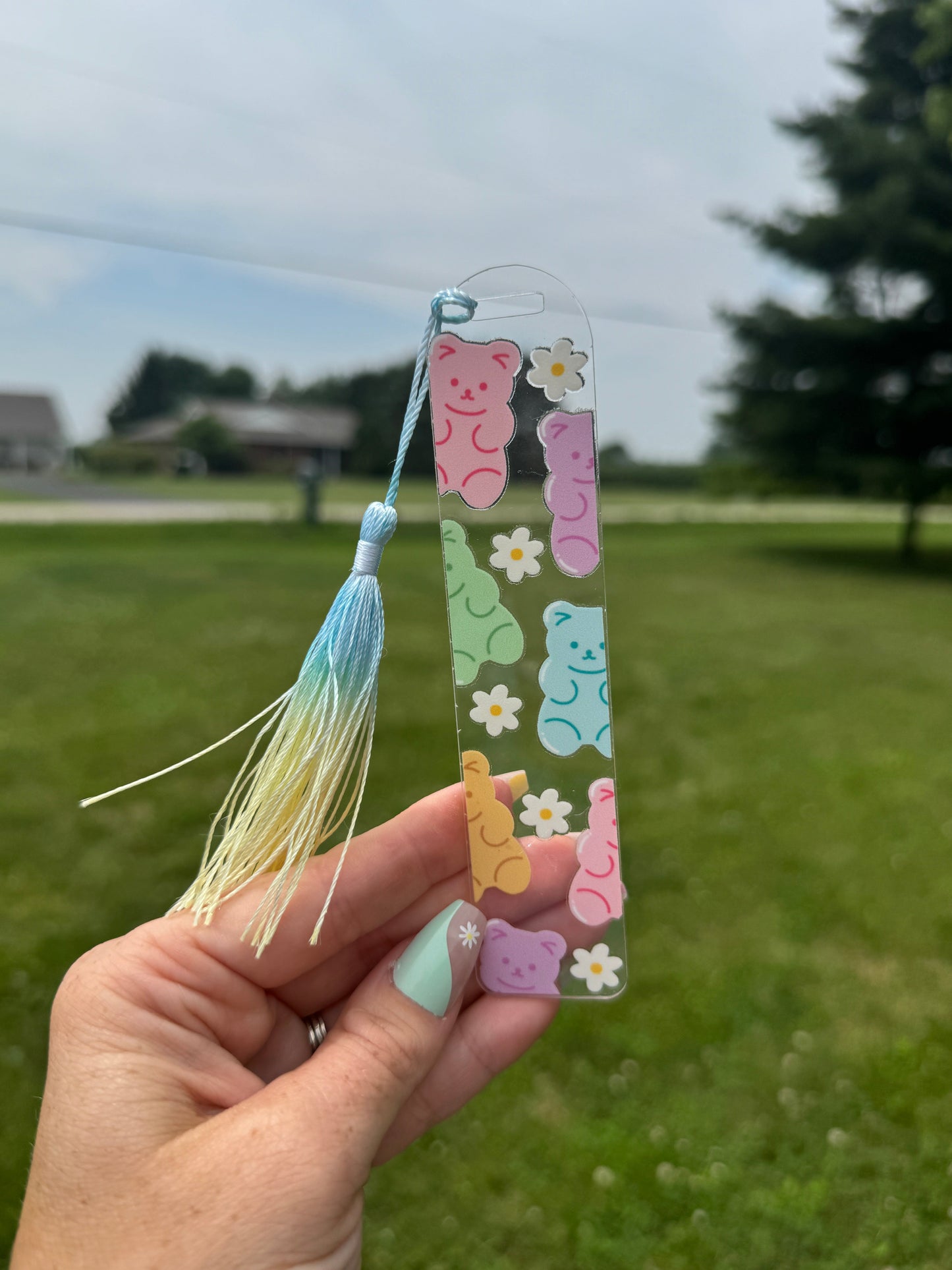 Acrylic Vibrant Bookmark Durable Bookmark Sawdust and Cedar