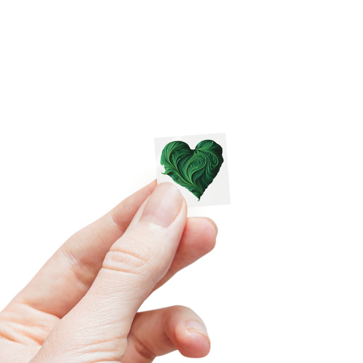 Valentine's day heart shape Square Sticker Label Rolls