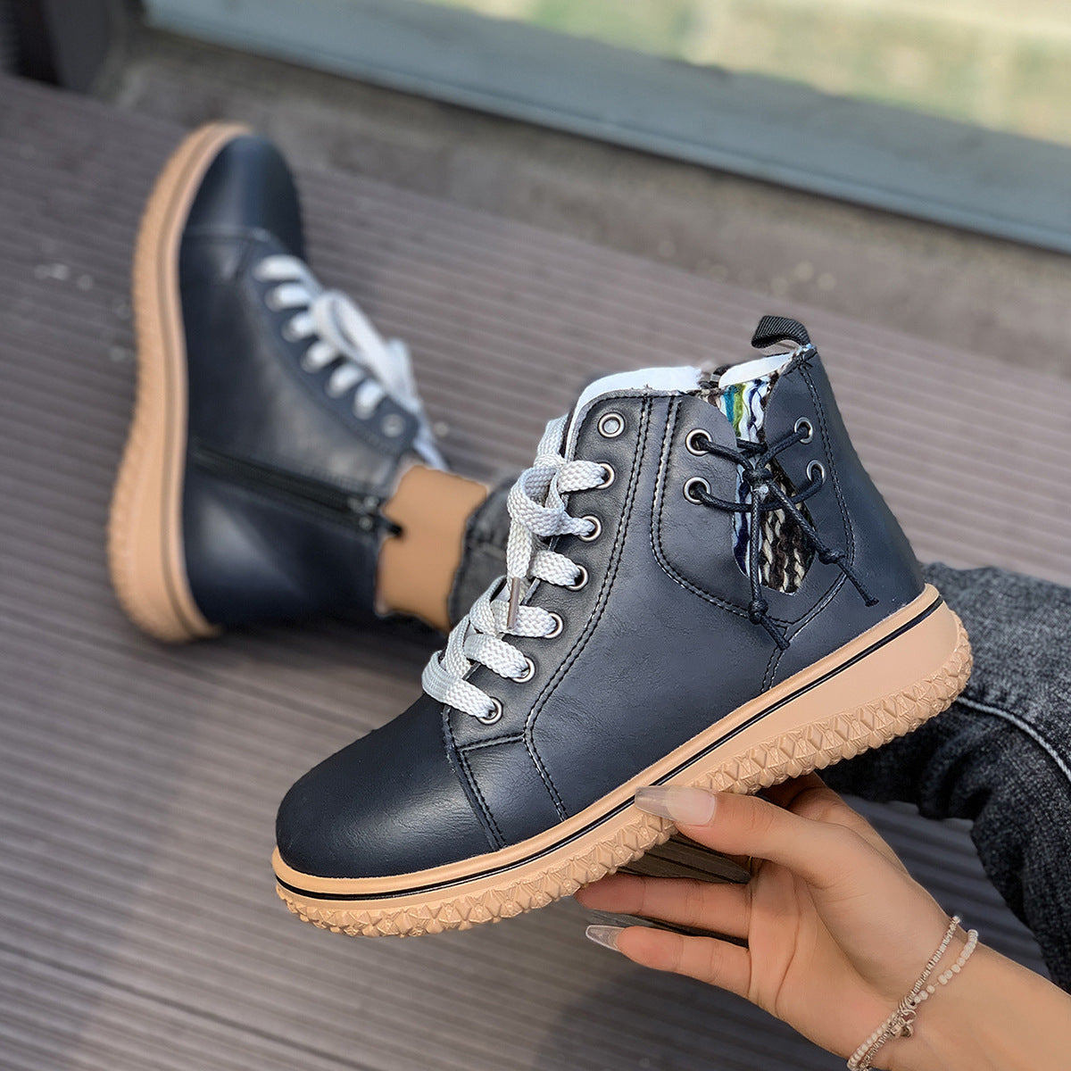 Flat Heel Martin Boots Women’s Flat Heel Martin Boots FitiqueFit