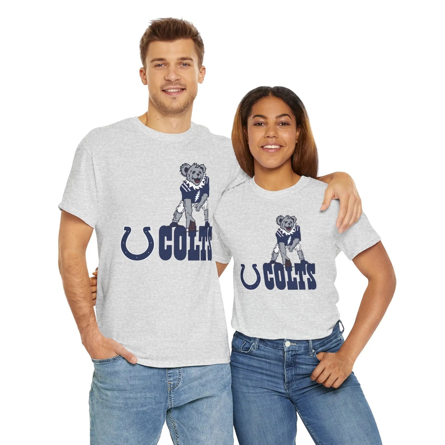 Indianapolis Colts Dancing Bear Grateful Dead T-Shirt The Gridiron Collection