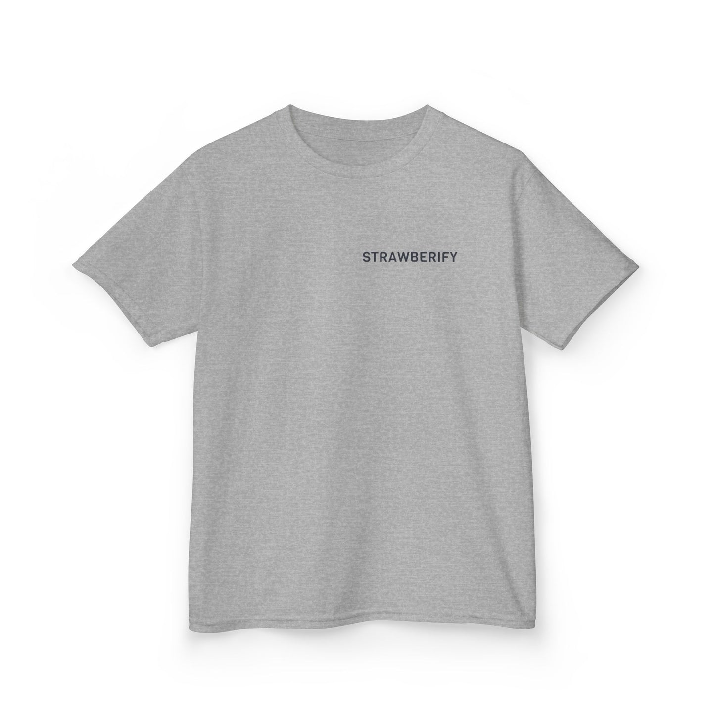 Cool Kids Heavy Cotton™ Tee - 'Strawberify' Graphic Design for Young Trendsetters
