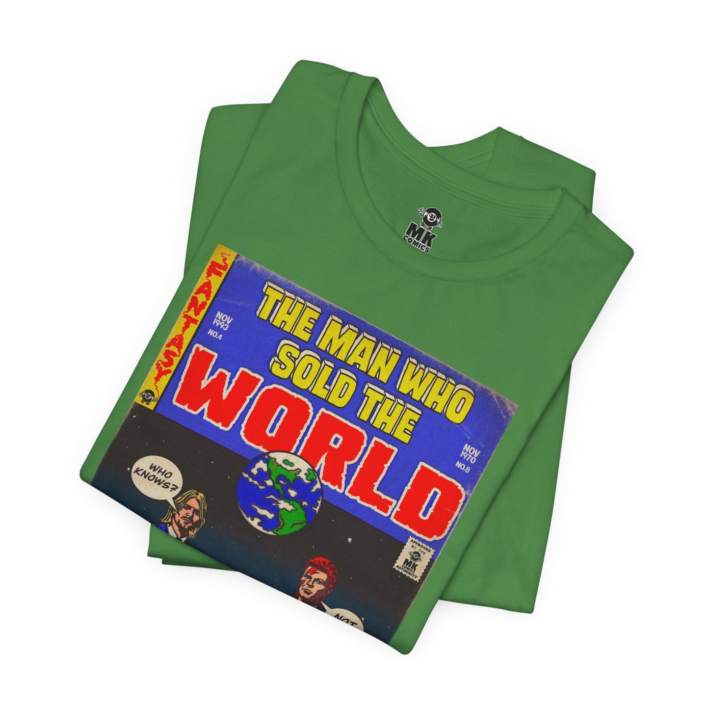 Bowie & Cobain The Man Who Sold the World Jersey Short Sleeve Tee Unisex