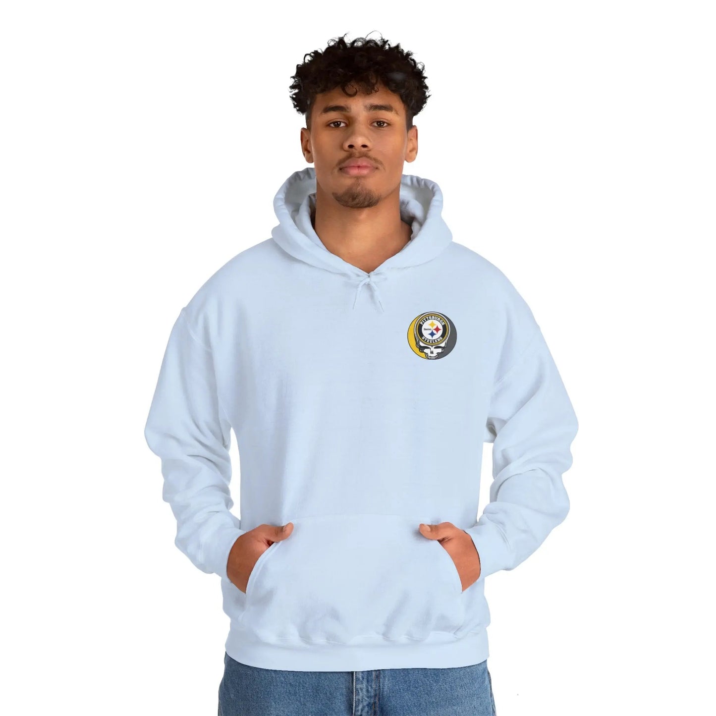 Pittsburgh Steelers Dancing Bear Two-Sided Unisex Hoodie The Gridiron Collection