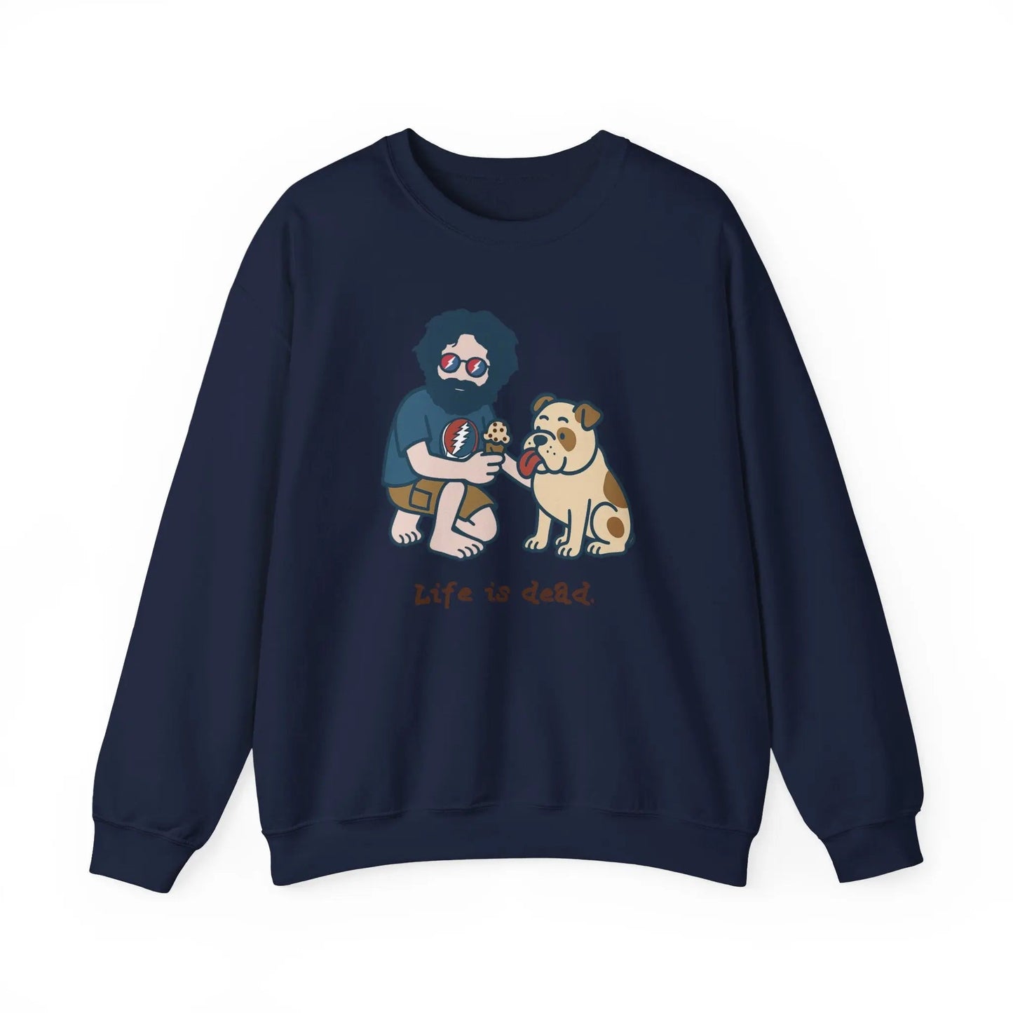 Crewneck Sweatshirt Heavy Blend Jerry and Frank Are Sharin' Life is dead.