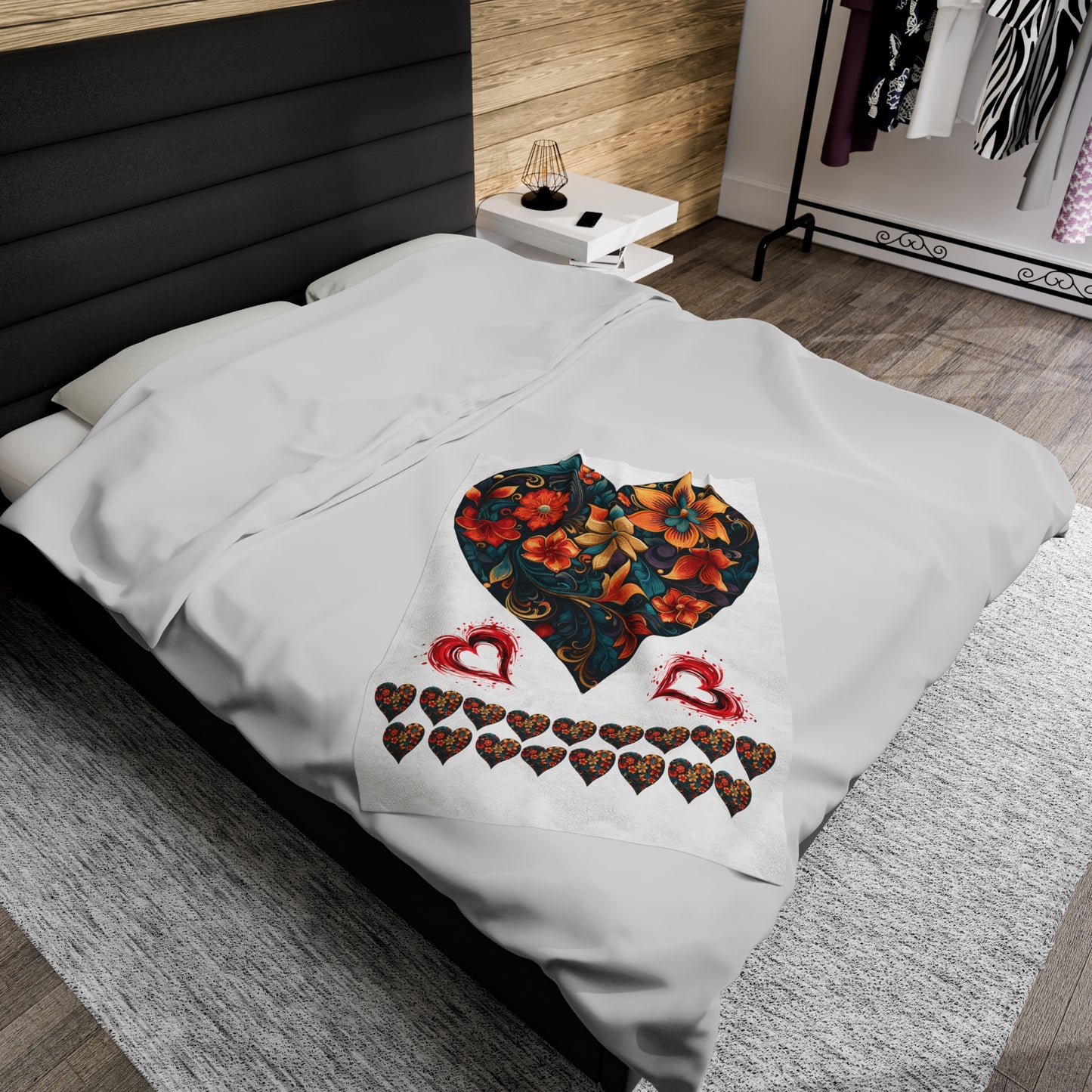 Valentine's Day Velveteen Plush Blanket