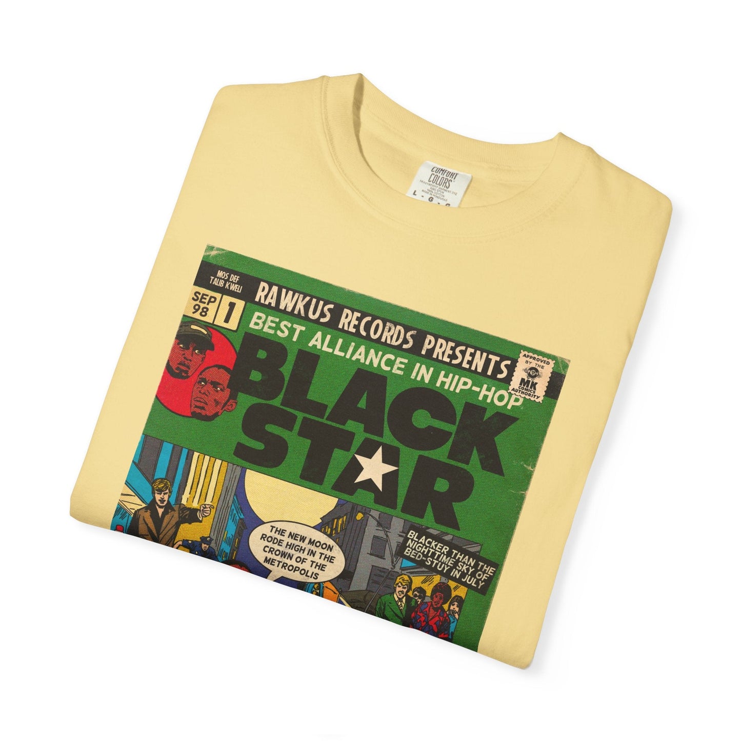 Black Star Unisex Comfort Colors T-shirt 100% Ring-Spun Cotton