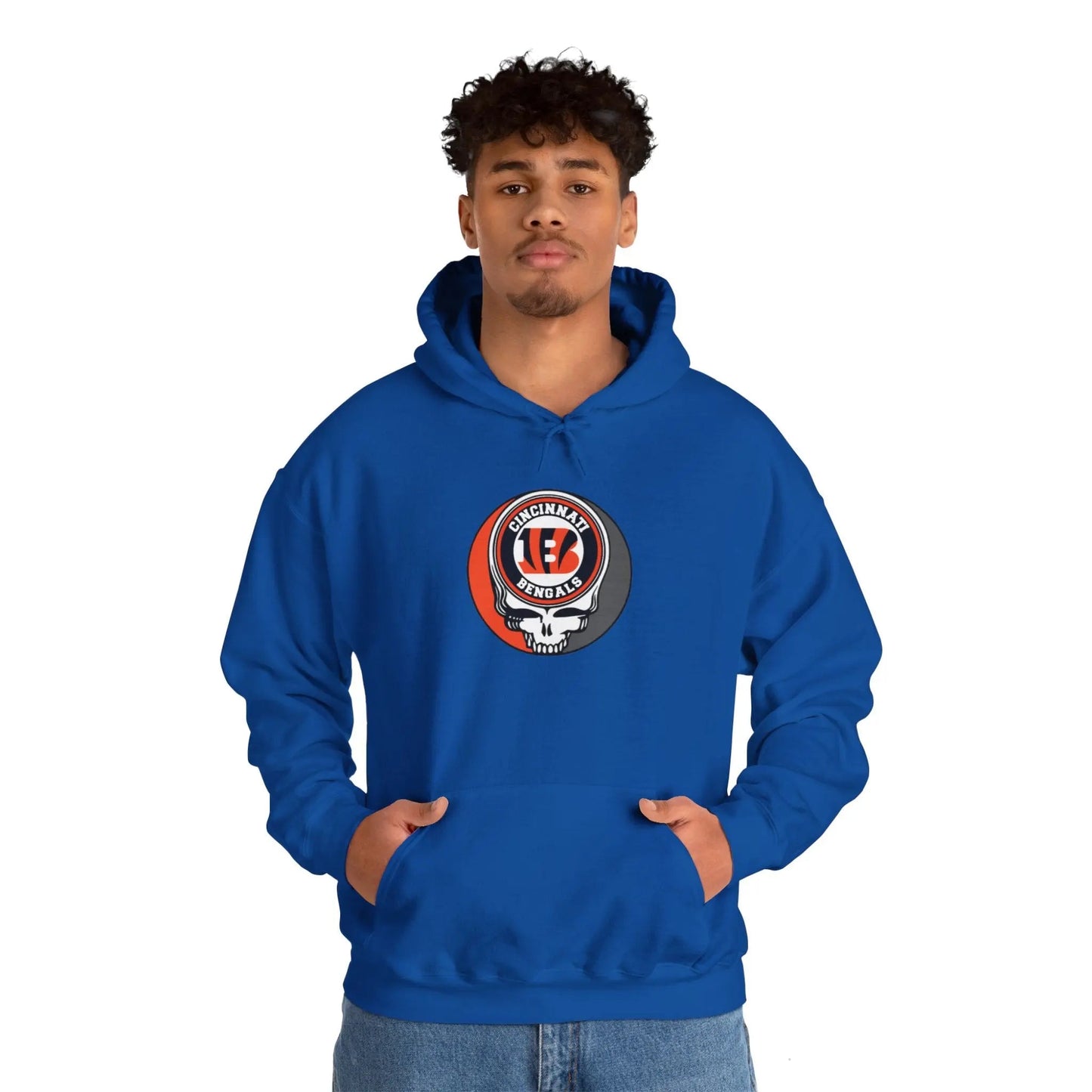 Gridiron Collection Cincinnati Bengals Grateful Dead Steal Your Face Unisex Hoodie
