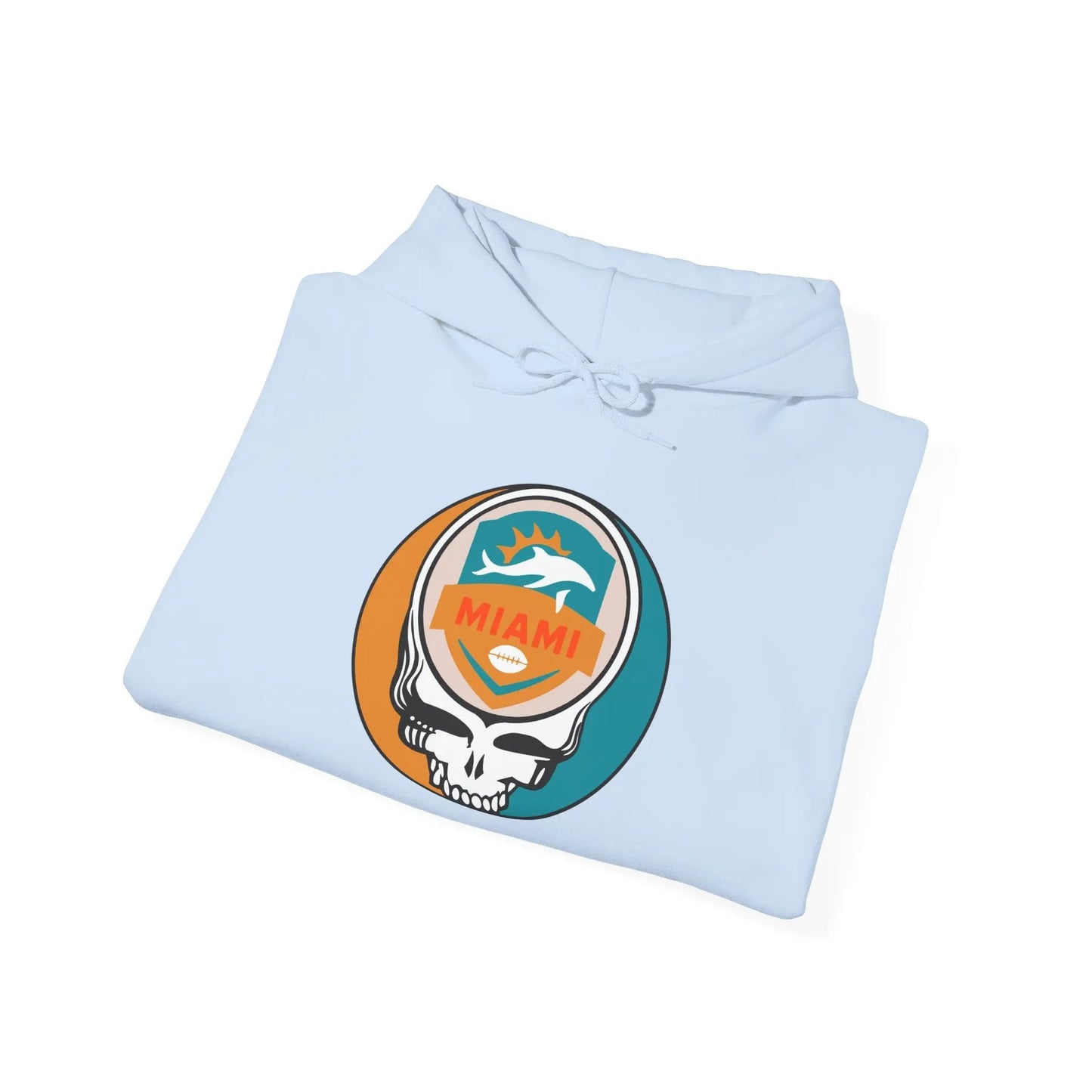 Miami Dolphins Stealie Grateful Dead Hooded Sweatshirt NFL The Gridiron Collection