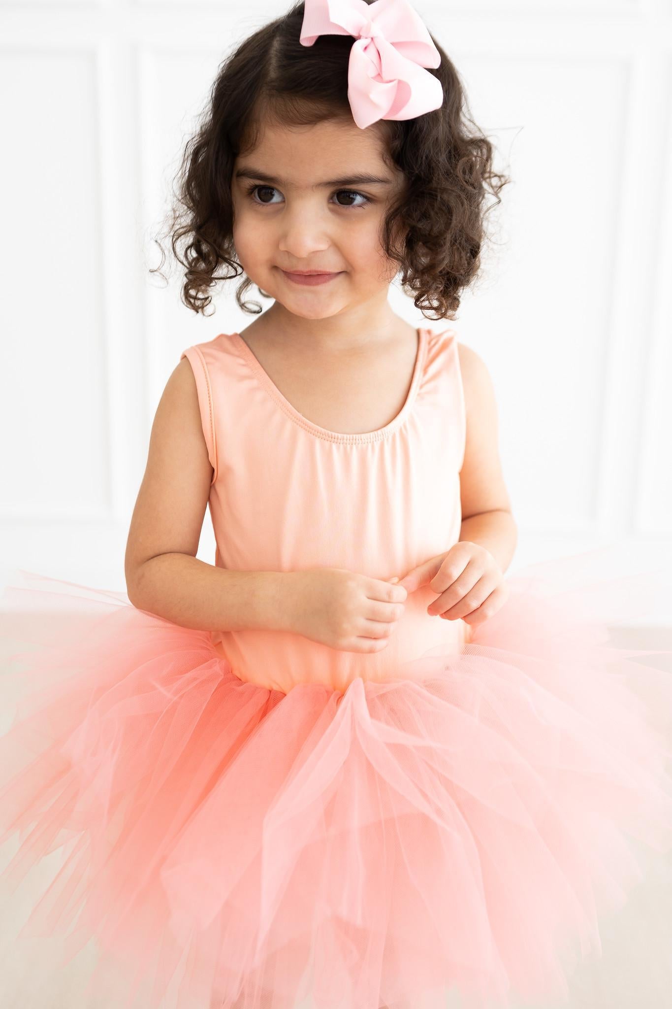 Bright Peach Full Tutu Leotard Mila & Rose